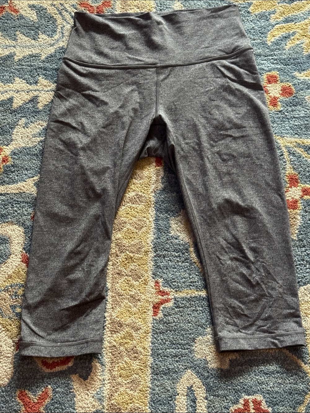 lululemon athletica Fark Gray High-Waist Cropped Leggings